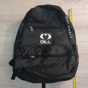 Black pickleball bag. Big enough for paddles, balls & shoes. Pickle ball. Sporty